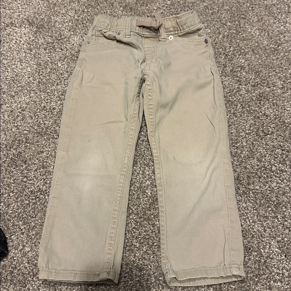 Set of 4 Casual Pants - Blue, Gray, and Tan - Picture 9 of 11